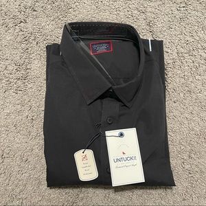 UNTUCKit Wrinkle-Free Black Stone Button Up Shirt